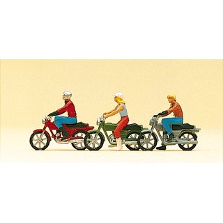 PREISER 10126 Mokickfahrer Massstab: H0