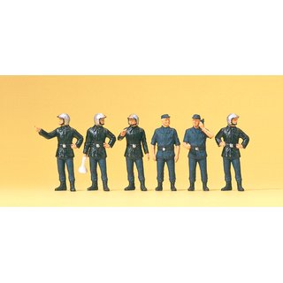 PREISER 10232 Feuerwehrmänner, Moderner Helm Massstab: H0