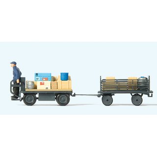 PREISER 10256 Elektrokarre mit Fahrer, Epoche III, DB Massstab: H0