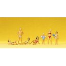 PREISER 10308 Kinder und Jugendliche im Schwimmbad...