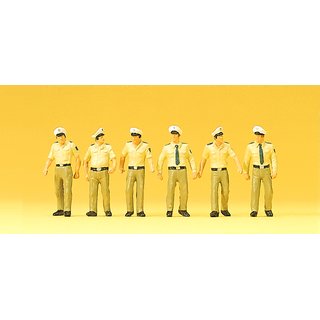 PREISER 10340 Polizisten in Sommeruniform, gehend Massstab: H0