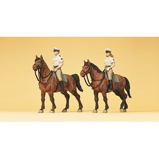 PREISER 10389 Berittene Polizei in Sommeruniform Massstab: H0