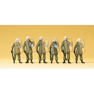 PREISER 10393 BGS. Einsatzanzug. Schutzhelm Massstab: H0