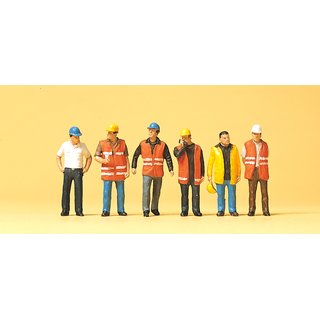 PREISER 10420 Arbeiter mit Warnweste Massstab: H0