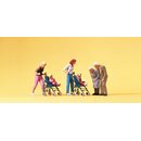 PREISER 10493 Muetter mit Kindern im Kinderwagen...