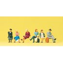 PREISER 10506 Sitzende Reisende Massstab: H0