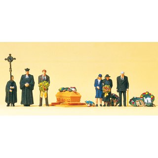 PREISER 10519 Beerdigung, evangelischer Geistlicher Massstab: H0
