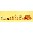 PREISER 10538 Auf dem Campingplatz Massstab: H0