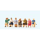 PREISER 10580 Sitzende Frauen, wartend (mit losen Stue...