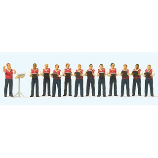 PREISER 10599 Maennergesangsverein. 12 Figuren Massstab: H0