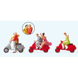 PREISER 10607 Vespa-Fahrer Massstab: H0