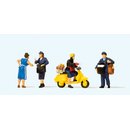 PREISER 10610 Deutsche Bundespost. Motorroller Massstab: H0