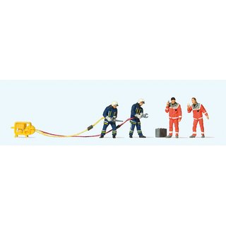 PREISER 10625 Feuerwehrmänner in mod. Einsatzkleidung Massstab: H0