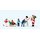 PREISER 10626 Weihnachtsmann, Kinder, Schneemann Massstab: H0