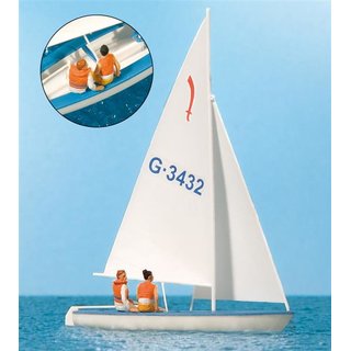 PREISER 10676 Segler (1). Segelboot Korsar Massstab: H0