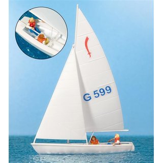 PREISER 10677 Segler (2). Segelboot Korsar Massstab: H0
