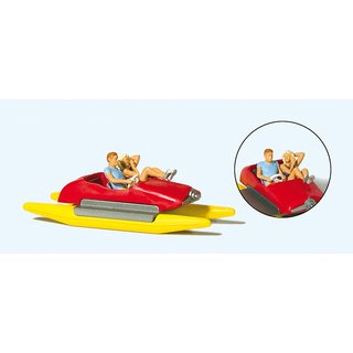 PREISER 10684 Paar im Tretboot Massstab: H0
