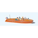 PREISER 10689 Motorboot Riva Ariston mit Be Massstab: H0