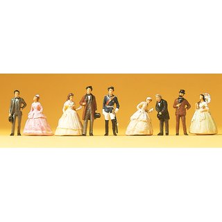 PREISER 12061 Ludwig II. von Bayern, Gefolge Massstab: H0