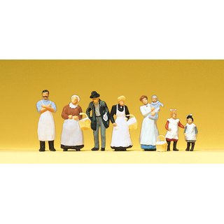 PREISER 12193 Am Kolonialwarengeschaeft. Um 1900 Massstab: H0