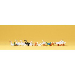 PREISER 14167 Enten, Gaense und Schwaene Massstab: H0
