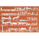 PREISER 16327 Laendliche Gruppen, Gespanne Massstab: H0