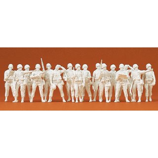 PREISER 16529 US-Infanterie modern. 16 unbemalte Massstab: H0