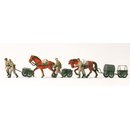 PREISER 16547 4 Infanteriekarren lf 8. Hand- und...