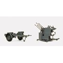 PREISER 16582 2cm Flakvierling 38. Mit SdAnh 52 Massstab: H0