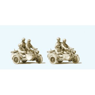 PREISER 16615 Kradfahrer NVA. Motorrad Zuendapp Massstab: H0