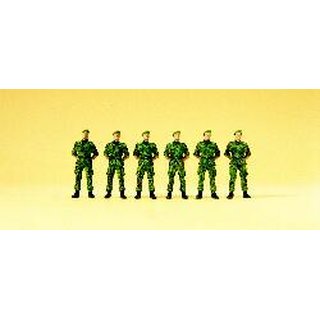 PREISER 16831 Infanteristen stehend. Barett. Flecktarn Massstab: H0