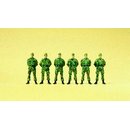 PREISER 16839 Soldaten stehend. Feldmuetze. Flecktarn...