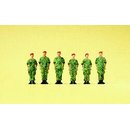 PREISER 16841 Soldaten stehend. Barett. Flecktarn, BW...