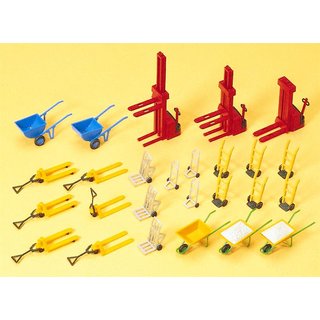 PREISER 17107 Gapelstapler und andere Transportgeraete Massstab: H0