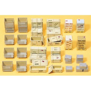 PREISER 17110 Gitterboxpaletten und anderes Ladegut Massstab: H0