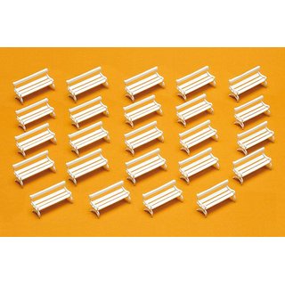 PREISER 17200 Parkbaenke. 24 Stueck. Bausatz Massstab: H0