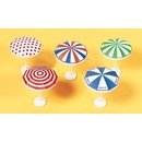 PREISER 17209 Sonnenschirme. 5 Stueck, bedruckt Massstab: H0