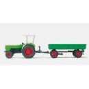 PREISER 17914 Ackerschlepper Deutz D6206 mit Anhaenger...