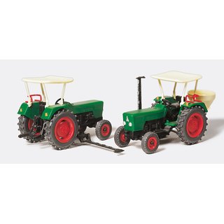 PREISER 17920 Ackerschlepper Deutz D 6206. 2 Stueck Massstab: H0