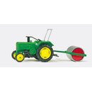 PREISER 17929 Ackerschlepper mit Ackerwalze Massstab: H0