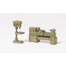 PREISER 18355 Drehmschine, Bohrmaschine. Bausatz...