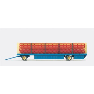 PREISER 21024 Masttransportwagen "Zirkus Krone" Massstab: H0