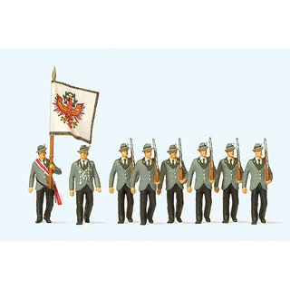 PREISER 24613 Schützen beim Festzug Massstab: H0