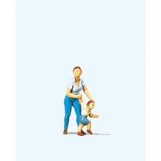 PREISER 28023 Mutter mit Kind Massstab: H0