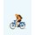 PREISER 28175 Fahrradkurier Massstab: H0