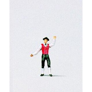 PREISER 29022 Mann in Gutachtaler Tracht Massstab: H0