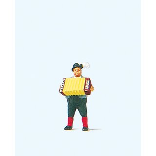 PREISER 29057 Ziehharmonikaspieler Massstab: H0