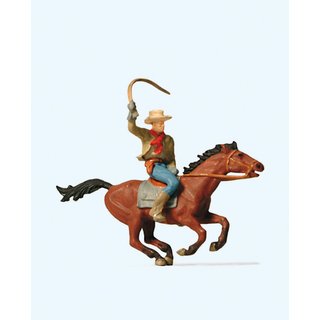 PREISER 29065 Cowboy zu Pferd Massstab: H0