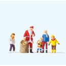 PREISER 29098 Weihnachtsmann mit Kindern Massstab: H0