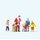 PREISER 29098 Weihnachtsmann mit Kindern Massstab: H0